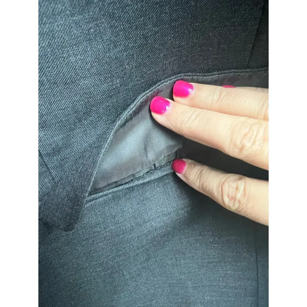 Lauren Ralph Lauren Men's Dark Gray Blazer Wool Natural Stretch 46R